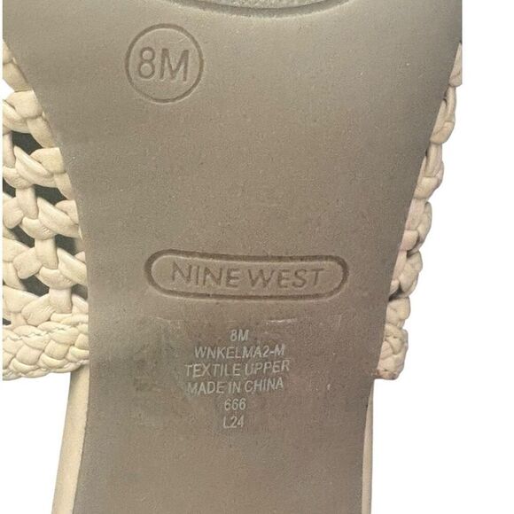 Nine West Woven Slingbacks Pumps Size 8 M Tan - Picture 9 of 9